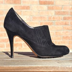 Cole Haan black suede stilettos